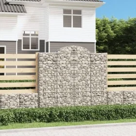 Gabion baskets 5 pcs arch shape iron 200x30x180/200 cm by vidaXL, Pots and planters - Ref: Foro24-3146197, Price: 582,97 €, D...