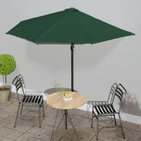 Halbrunder Balkonschirm aus grünem Aluminium, 300 x 155 cm von vidaXL, Sonnenschirme - Ref: Foro24-44592, Preis: 56,07 €, Rab...