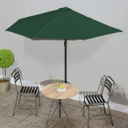 Halbrunder Balkonschirm aus grünem Aluminium, 300 x 155 cm von vidaXL, Sonnenschirme - Ref: Foro24-44592, Preis: 61,81 €, Rab...