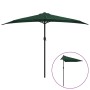 Sombrilla de balcón semicircular palo aluminio verde 300x155cm de vidaXL, Sombrillas - Ref: Foro24-44592, Precio: 63,73 €