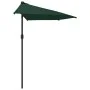 Halbrunder Balkonschirm aus grünem Aluminium, 300 x 155 cm von vidaXL, Sonnenschirme - Ref: Foro24-44592, Preis: 61,81 €, Rab...
