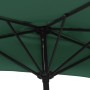 Sombrilla de balcón semicircular palo aluminio verde 300x155cm de vidaXL, Sombrillas - Ref: Foro24-44592, Precio: 63,73 €