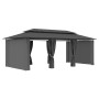 Pavillon mit anthrazitgrauen Vorhängen 600x298x270 cm von vidaXL, Zelte und Pavillons - Ref: Foro24-47966, Preis: 404,64 €, R...
