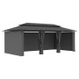 Pavillon mit anthrazitgrauen Vorhängen 600x298x270 cm von vidaXL, Zelte und Pavillons - Ref: Foro24-47966, Preis: 404,64 €, R...