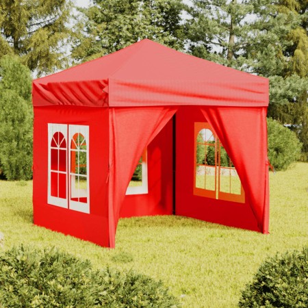 Faltbares Partyzelt mit roten Seitenwänden 2x2 m. von vidaXL, Zelte und Pavillons - Ref: Foro24-93506, Preis: 128,04 €, Rabat...
