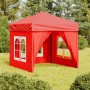 Faltbares Partyzelt mit roten Seitenwänden 2x2 m. von vidaXL, Zelte und Pavillons - Ref: Foro24-93506, Preis: 128,04 €, Rabat...