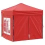 Carpa para fiestas plegable con paredes laterales rojo 2x2 m by vidaXL, Tents and gazebos - Ref: Foro24-93506, Price: 125,37 ...