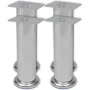 4x verchromte runde Sofabeine 180 mm von vidaXL, Stuhl- und Sofastützen - Ref: Foro24-242159, Preis: 14,59 €, Rabatt: %