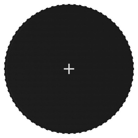 Lona de salto para cama elástica redonda tela negro 3,96 m
