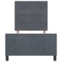 Estructura de cama Gris oscuro 80 x 200 cm Terciopelo