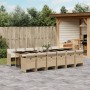 Set comedor de jardín con cojines 13 pzas ratán sintético beige by vidaXL, Garden sets - Ref: Foro24-3277713, Price: 1,00 €, ...