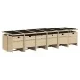 Set comedor de jardín con cojines 13 pzas ratán sintético beige by vidaXL, Garden sets - Ref: Foro24-3277713, Price: 1,00 €, ...