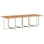 Set comedor de jardín 11 pzas con cojines ratán sintético beige de vidaXL, Conjuntos de jardín - Ref: Foro24-3277707, Precio:...