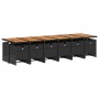 Set comedor de jardín con cojines 13 pzas ratán sintético negro by vidaXL, Garden sets - Ref: Foro24-3277718, Price: 1,00 €, ...