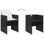 Set comedor de jardín con cojines 13 pzas ratán sintético negro by vidaXL, Garden sets - Ref: Foro24-3277718, Price: 1,00 €, ...