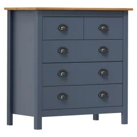Hill bedside table solid gray pine wood 79x40x80 cm by vidaXL, Sideboards - Ref: Foro24-288917, Price: 123,94 €, Discount: %