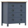 Hill bedside table solid gray pine wood 79x40x80 cm by vidaXL, Sideboards - Ref: Foro24-288917, Price: 123,94 €, Discount: %
