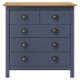 Hill bedside table solid gray pine wood 79x40x80 cm by vidaXL, Sideboards - Ref: Foro24-288917, Price: 153,10 €, Discount: %