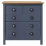 Hill bedside table solid gray pine wood 79x40x80 cm by vidaXL, Sideboards - Ref: Foro24-288917, Price: 123,94 €, Discount: %
