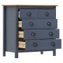 Hill bedside table solid gray pine wood 79x40x80 cm by vidaXL, Sideboards - Ref: Foro24-288917, Price: 123,94 €, Discount: %