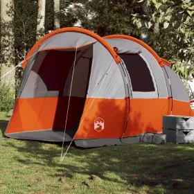 Campingzelt mit Tunnel für 4 Personen, wasserdicht, grau orange. von vidaXL, Zelte - Ref: Foro24-94633, Preis: 172,21 €, Raba...