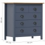Hill bedside table solid gray pine wood 79x40x80 cm by vidaXL, Sideboards - Ref: Foro24-288917, Price: 153,10 €, Discount: %