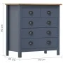Hill bedside table solid gray pine wood 79x40x80 cm by vidaXL, Sideboards - Ref: Foro24-288917, Price: 123,94 €, Discount: %
