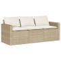 Set comedor de jardín 2 pzas con cojines ratán sintético beige by vidaXL, Garden sets - Ref: Foro24-366338, Price: 283,47 €, ...