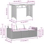 Set comedor de jardín 2 pzas con cojines ratán sintético beige by vidaXL, Garden sets - Ref: Foro24-366338, Price: 283,47 €, ...
