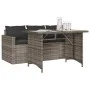 Juego de comedor jardín 2 pzas con cojines ratán sintético gris by vidaXL, Garden sets - Ref: Foro24-366331, Price: 270,13 €,...