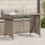 Gartentisch mit Glasoberfläche, graues PE-Rattan, 110x68x70 cm. von vidaXL, Gartentische - Ref: Foro24-366352, Preis: 99,70 €...