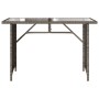 Gartentisch mit Glasoberfläche, graues PE-Rattan, 110x68x70 cm. von vidaXL, Gartentische - Ref: Foro24-366352, Preis: 99,70 €...