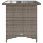 Gartentisch mit Glasoberfläche, graues PE-Rattan, 110x68x70 cm. von vidaXL, Gartentische - Ref: Foro24-366352, Preis: 99,70 €...