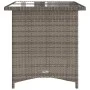 Mesa de jardín superficie de vidrio ratán PE gris 110x68x70 cm de vidaXL, Mesas de jardín - Ref: Foro24-366352, Precio: 98,03...