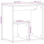 Mesas auxiliares 2 uds madera de ingeniería blanco 50x30x50 cm by vidaXL, Side tables - Ref: Foro24-840556, Price: 51,45 €, D...