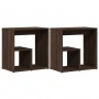 Beistelltisch 2 Stück aus braunem Eichen-Ingenieurholz 50x30x50 cm. von vidaXL, Seitentische - Ref: Foro24-840568, Preis: 54,...