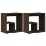 Mesa auxiliar 2 uds madera ingeniería marrón roble 50x30x50 cm de vidaXL, Mesas auxiliares - Ref: Foro24-840568, Precio: 53,7...