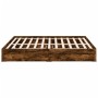 Smoked oak engineered wood bed with drawers 180x200 cm by vidaXL, Beds and slatted bases - Ref: Foro24-3280640, Price: 176,94...