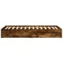 Cama con cajones madera de ingeniería roble ahumado 90x200 cm de vidaXL, Camas y somieres - Ref: Foro24-3280682, Precio: 127,...