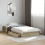 Sonoma oak engineered wood bed with drawers 90x200 cm by vidaXL, Beds and slatted bases - Ref: Foro24-3280680, Price: 127,15 ...