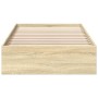Cama con cajones madera ingeniería roble Sonoma 90x200 cm de vidaXL, Camas y somieres - Ref: Foro24-3280680, Precio: 128,71 €...