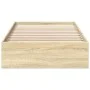 Sonoma oak engineered wood bed with drawers 90x200 cm by vidaXL, Beds and slatted bases - Ref: Foro24-3280680, Price: 127,15 ...