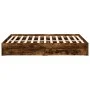 Smoked oak engineered wood bed with drawers 140x190 cm by vidaXL, Beds and slatted bases - Ref: Foro24-3280689, Price: 173,53...