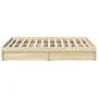 Bett aus Sonoma-Eichenholzwerkstoff mit Schubladen, 135 x 190 cm von vidaXL, Betten und Lattenroste - Ref: Foro24-3280694, Pr...