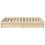 Sonoma oak engineered wood bed with drawers 135x190 cm by vidaXL, Beds and slatted bases - Ref: Foro24-3280694, Price: 184,37...