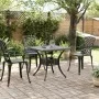 Mesa de jardín aluminio fundido negro 80x80x75 cm de vidaXL, Mesas de jardín - Ref: Foro24-4002812, Precio: 174,41 €, Descuen...