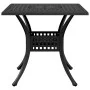 Mesa de jardín aluminio fundido negro 80x80x75 cm de vidaXL, Mesas de jardín - Ref: Foro24-4002812, Precio: 174,41 €, Descuen...