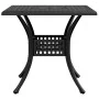 Mesa de jardín aluminio fundido negro 80x80x75 cm de vidaXL, Mesas de jardín - Ref: Foro24-4002812, Precio: 174,41 €, Descuen...