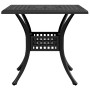 Mesa de jardín aluminio fundido negro 80x80x75 cm by vidaXL, Garden tables - Ref: Foro24-4002812, Price: 177,25 €, Discount: %