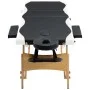 Klappbare Massageliege 3 Zonen aus schwarzem und weißem Holz von vidaXL, Massageliegen - Ref: Foro24-110212, Preis: 153,96 €,...